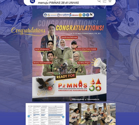 Tim Sky Way  PIMNAS 38 UNHAS