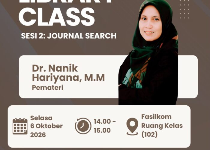 PENGUMUMAN LIBRARY CLASS